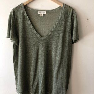 Anthro Short-Sleeve V-Neck Sweater